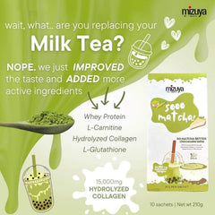 Mizuya Sooo Matcha Better Cheesecake Latte - 21g × 10 Sachets