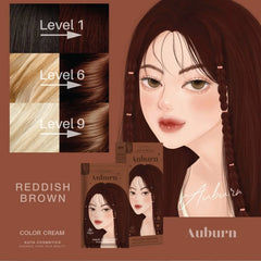 Kota Cosmetics Auburn Hair Color Set - Reddish Brown (100ml + 100ml)