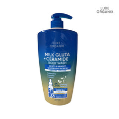 Luxe Organix Milk Gluta + Ceramide (Gentle Bright Whitening Serum) Body Wash - 1000ml