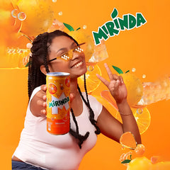 Mirinda Orange Carbonated Soft Drink β 330ml Can