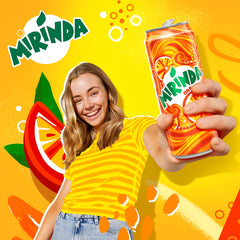 Mirinda Orange Carbonated Soft Drink β 330ml Can