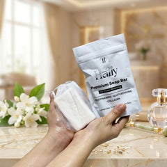 Hally Premium Soap Bar with Nicotinamide, Glutathione & Collagen – 100g