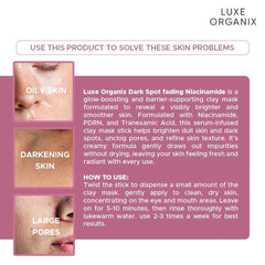 Luxe Organix Dark Spot Fading Niacinamide Clay Stick – 40g