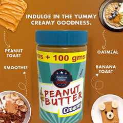 American Nature Creamy Peanut Butter – 800g (700g + 100g Extra)