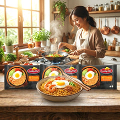 Lucky Me! Mi Goreng Stir-Fry Noodles Indonesian-Style - 74g (3pcs Combo)