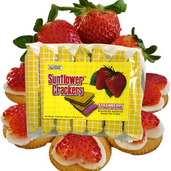 Croley Foods Sunflower Crackers Strawberry Flavoured (27g x 7 Packs) – 189g