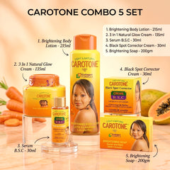 Carotone Light & Natural Brightening COMBO – 5-Piece Set