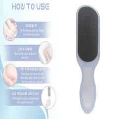 Foot Scrubber for Men and Women – Double-Sided Pedicure Foot File for Dead Skin Removal