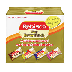 Rebisco Family Flavor Bunch – Assorted Cracker Sandwiches with Cream Filling (318g)