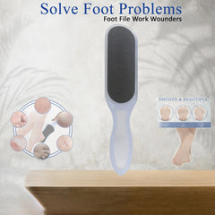 Foot Scrubber for Men and Women – Double-Sided Pedicure Foot File for Dead Skin Removal