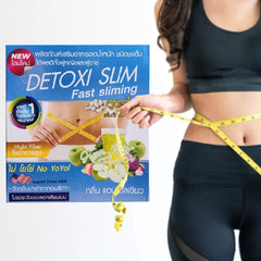 Detoxi Slim Fast Sliming & Skin Brightening High Fiber Powder Drink - 15g ×10 Sachets