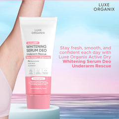 Luxe Organix Active DRY Whitening Serum Deo Underarm Rescue (Brightening) – 50g