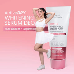 Luxe Organix Active DRY Whitening Serum Deo Underarm Rescue (Brightening) – 50g