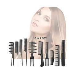 URBANMAC 10 Pc Professional Comb Kit – Durable & Versatile Hair Styling Set
