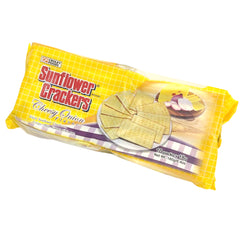 Croley Foods Sunflower Crackers – Cheesy Onion Flavor | 10 Packs x 18g (180g Total)