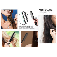 URBANMAC 10 Pc Professional Comb Kit – Durable & Versatile Hair Styling Set