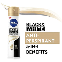 NIVEA Black & White Invisible Silky Smooth Anti-Perspirant Spray – 150ml