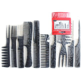 URBANMAC 10 Pc Professional Comb Kit – Durable & Versatile Hair Styling Set