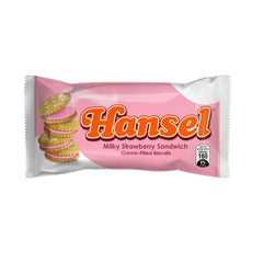 Hansel Milky Strawberry Sandwich Cream-Filled Biscuits | 10 Pieces (310g)