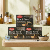 Renew Black Seed Hair & Body Soap – 3PCS Combo (90g Each)
