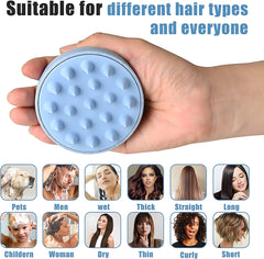 Hair Scalp Massager Shampoo Brush with Soft Silicone Bristles
