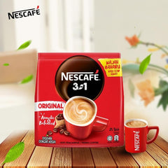 Nescafe 3 in 1 Original Aromatic and Balanced Premix Coffee - 18g X 25 Sticks