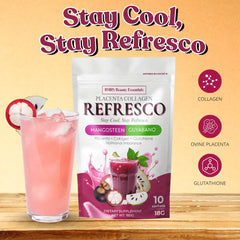 BMRS Beauty Essentials Placenta Collagen Refresco – Mangosteen Guyabano (10 × 18g)