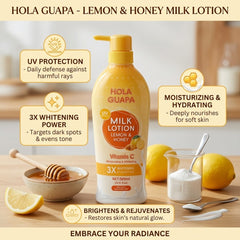 Hola Guapa Milk Lotion Lemon & Honey + 3X Vitamin C – 500ml
