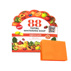 88 Total Whitening Soap with Glutathione, Vitamins C, E, A, Alpha Arbutin, and Collagen - 80g