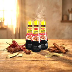 Maggi Savor Hot Chili Liquid Seasoning - 130ml (3 Pcs Combo)