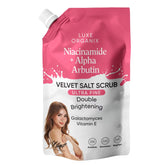 Luxe Organix Niacinamide + Alpha Arbutin Velvet Salt Scrub - 300g