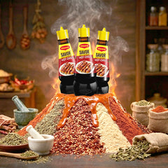 Maggi Savor Hot Chili Liquid Seasoning - 130ml (3 Pcs Combo)