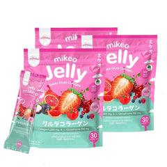 Mikeo Jelly Gluta Collagen Strawberry Flavor (30 Sachets x 15g) - (3 Pcs Combo)