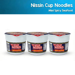 Nissin Cup Noodles Spicy Seafood – 40g × 3 pcs Combo