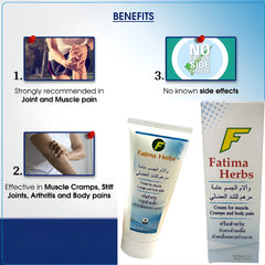 Fatima Herbs Cream for Muscle Cramps & Body Pain - 150ml