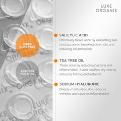 Luxe Organix Hydrocolloid Acne Patch – Day Time (48 Patches)