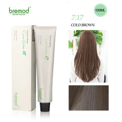 Bremod Performance Premium Series Cocoa Butter 7.17 Cold Brown Hair Color – 100ml