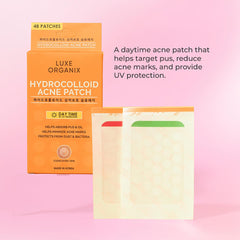 Luxe Organix Hydrocolloid Acne Patch – Day Time (48 Patches)