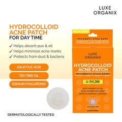 Luxe Organix Hydrocolloid Acne Patch – Day Time (48 Patches)