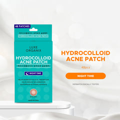 Luxe Organix Hydrocolloid Acne Patch – Night Time (48 Patches)