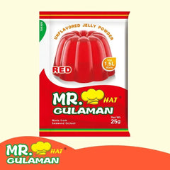Mr. Hat Gulaman Unflavored Red Jelly Powder - 25g