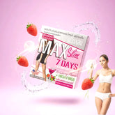 Max Slim 7 Days - Strawberry Flavor Slimming Powder Drink 15g x 10 Sachets