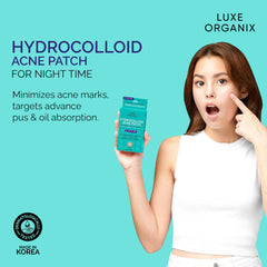 Luxe Organix Hydrocolloid Acne Patch – Night Time (48 Patches)