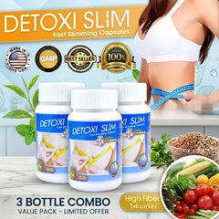 Detoxi Slim Fast Slimming Capsules – 30 Capsules (3 PCS Combo)
