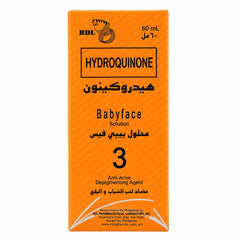 RDL (Babyface No:3 Solution - 60ml + Babyface Facial Cleanser Kalamansi Extract - 150ml) Combo + FREE Cotton Pads