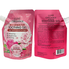 Luxe Organix Rosewater Soothing Gel with Whitening Pearls – 100ml