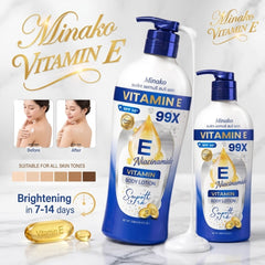 Minako Vitamin E 99X Niacinamide Body Lotion SPF 50+ – 500ml