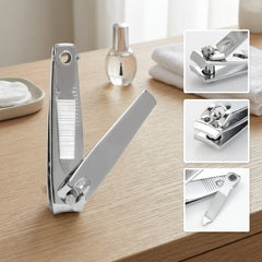 Stainless Steel Nail Clipper – Anti-Slip Grip Nail Cutter