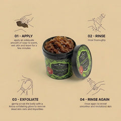 Jardin d Oleane 100% Natural Moroccan Black Soap with Olive Oil -500g