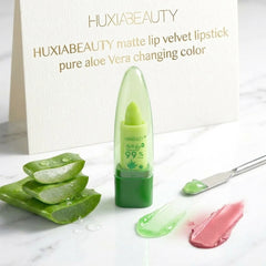 Huxia Beauty Lipstick – 99% Pure Aloe Vera Color-Changing Lipstick